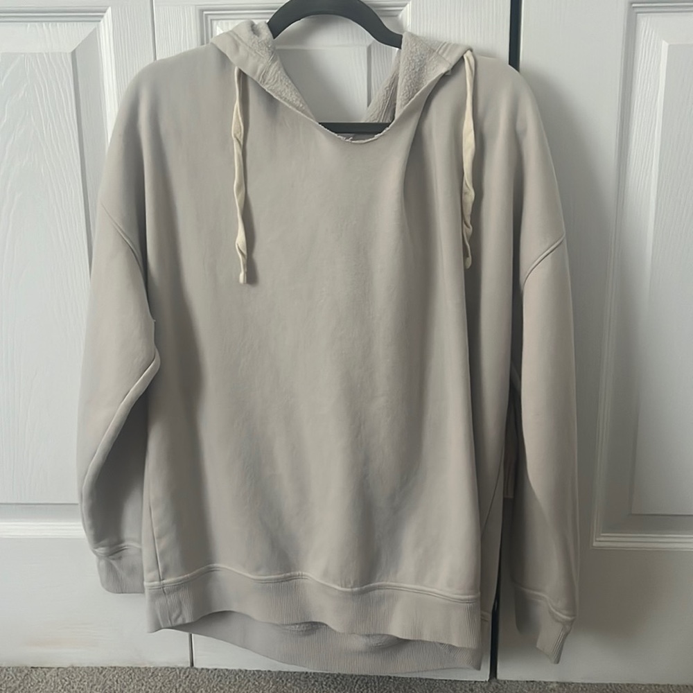 Oversized Target Grey Hoodie